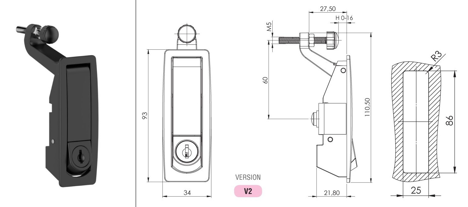 SIKIŞTIRMALI KİLİT - H-0-15 mm