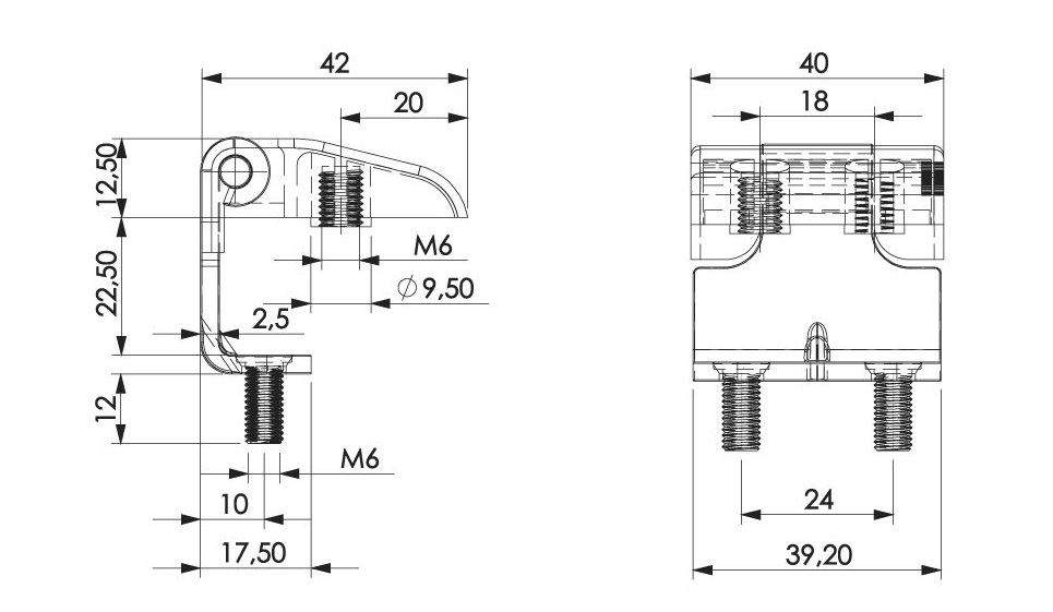 PANO KAPAK MENTEŞESİ - SİYAH BOYALI ÇAKMA VİDALI