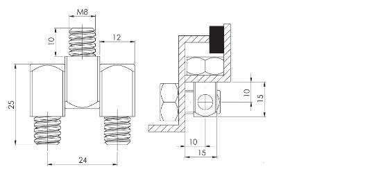 12 MM KÜP MENTEŞE OTOMAT -ÇİNKO KAPLAMA