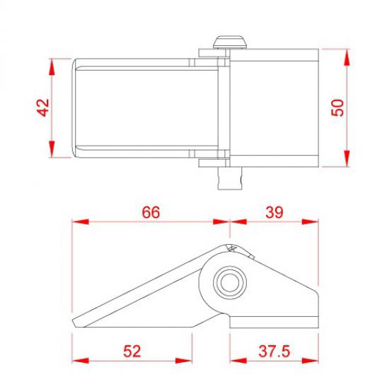 SAC KAPAK (DAMPER) MENTEŞE - 3 MM