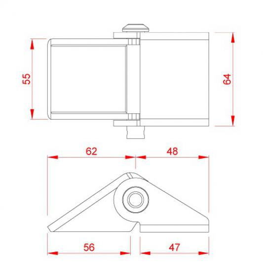 SAC KAPAK (DAMPER) MENTEŞE - 4 MM