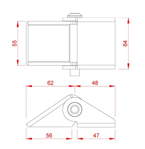 SAC KAPAK (DAMPER) MENTEŞE - 4 MM